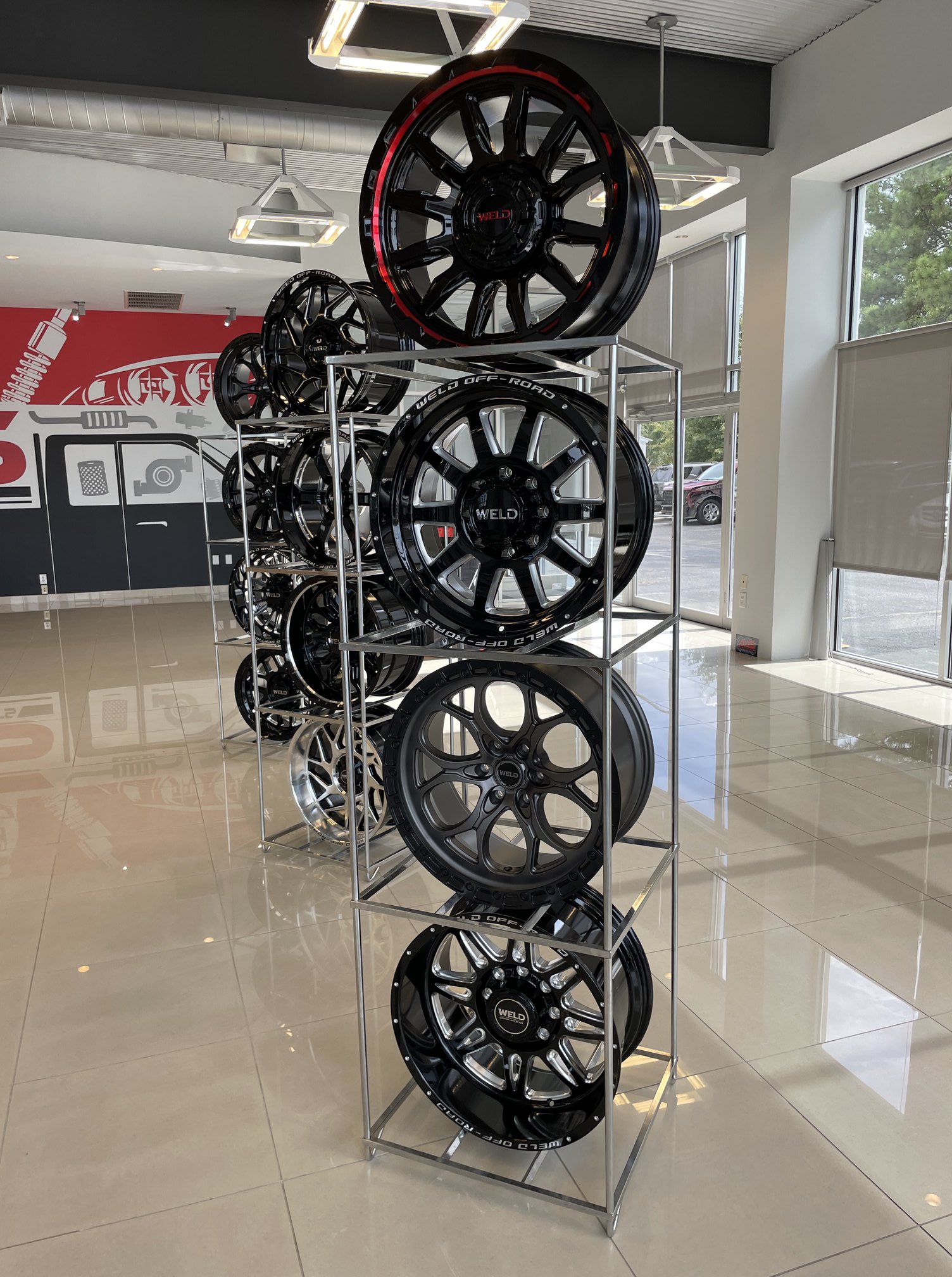 Athens Auto Sports MW Wheels on Display
