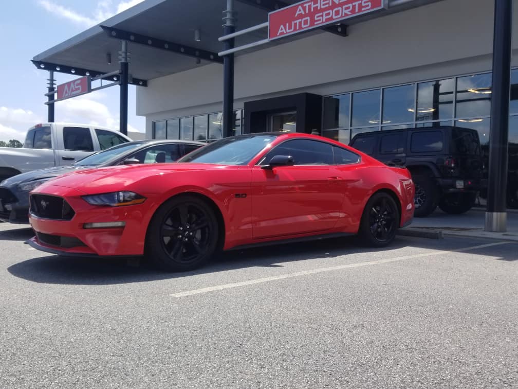 Athens Auto Sports Lowered Red Mustang